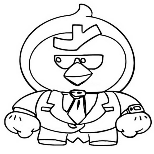 Brawl Stars Coloring Pages Mister P Coloring And Drawing - imagens do spike brawl stars para pintar