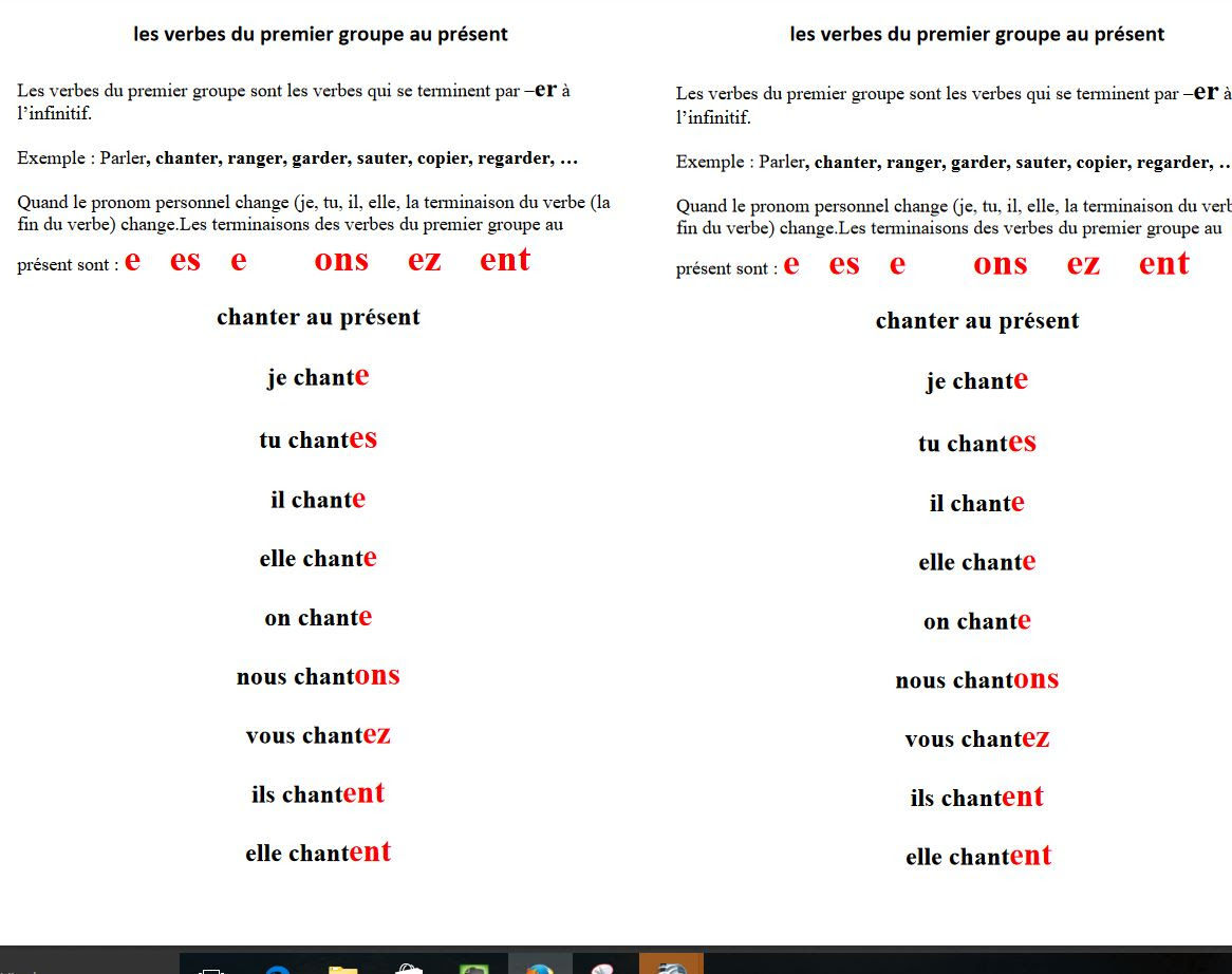 Texte Au Présent De L Indicatif Cm1