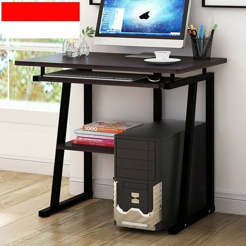 Small secretaty desk, with cabinet for printer and your files is a functional solution. Home Garden Furniture Computer Desk Small Space Saver Desk Laptop Pc Printer Table Home