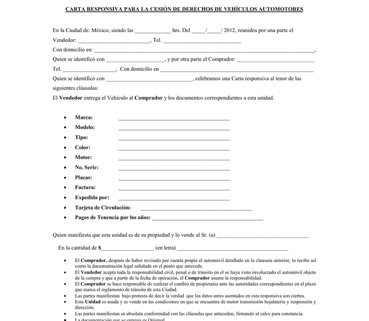 Carta Responsiva De Anuncio Recipes Web j