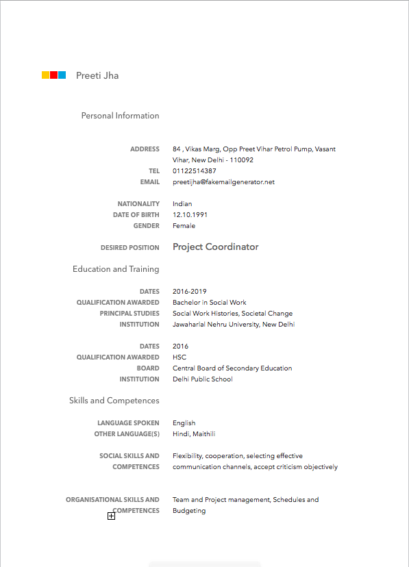 What is your best cv format? Get The Best Resume Sample For Your Profile Monsterindia Com