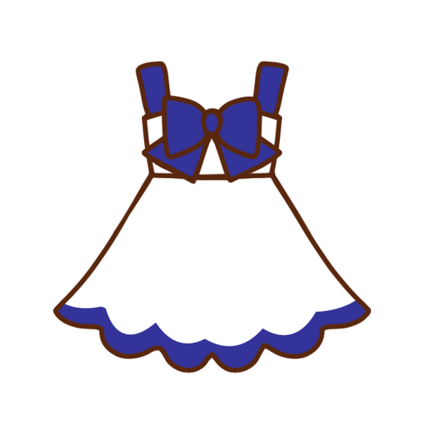 元の白い ワンピース イラスト 最高の花の画像
