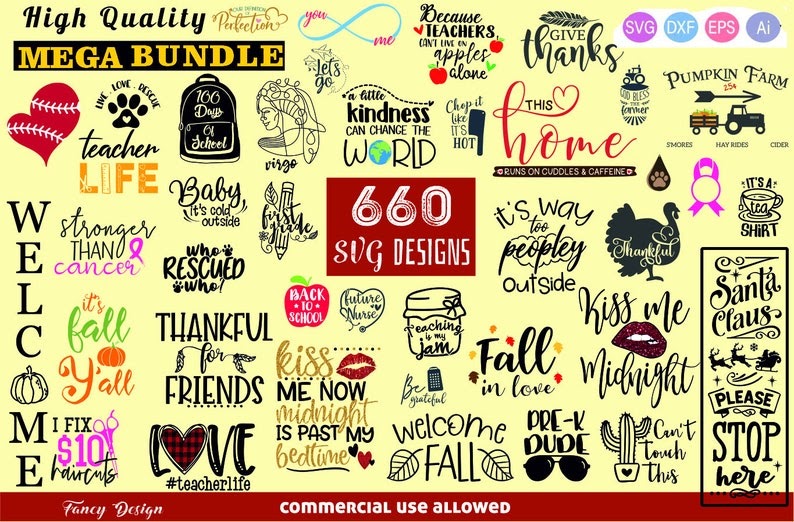 Download Svg Mega Pack Download - 192+ SVG PNG EPS DXF in Zip File