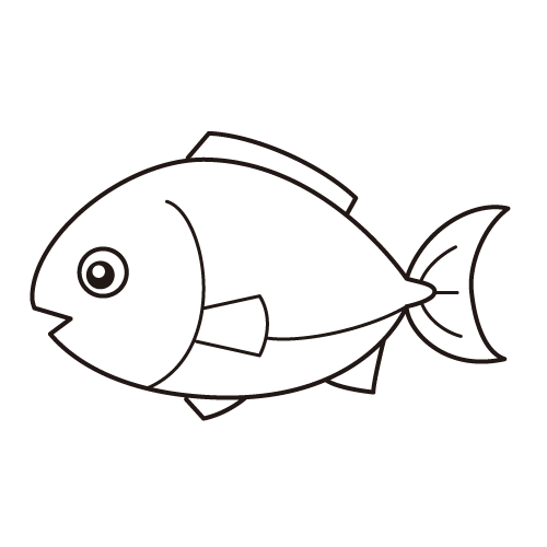 魚シルエット 3496 魚シルエット フリー