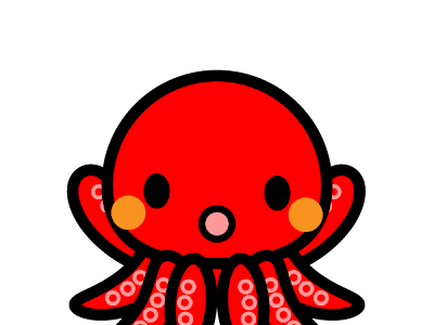 すべての動物の画像 かわいい たこ イラスト 簡単