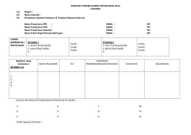 Contoh Format Laporan Taklimat - Contoh 0917