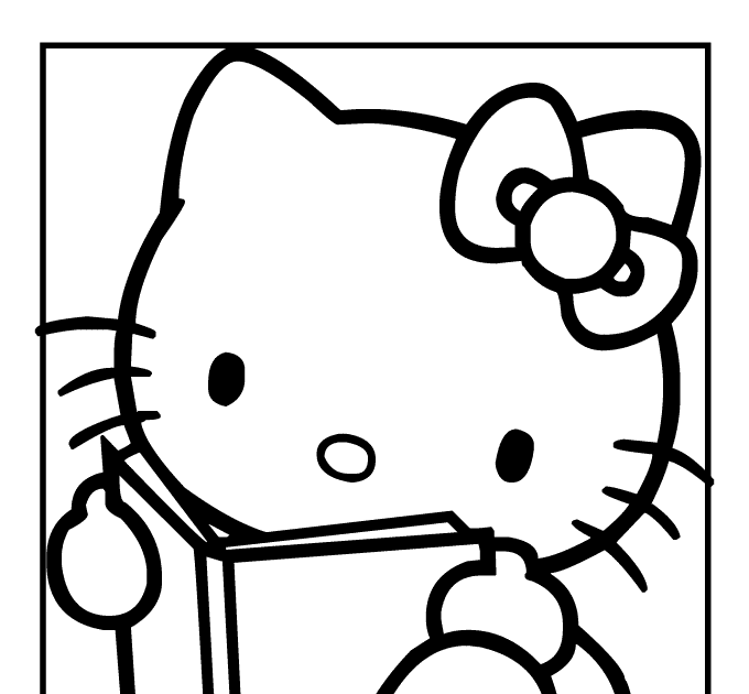 17 Gambar Kartun Hello Kitty Tanpa Warna Miki Kartun