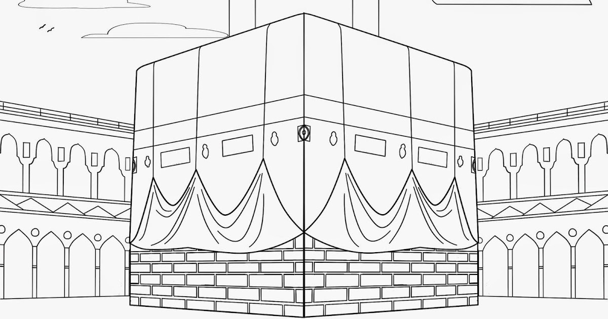Himpunan Gambar Kabah Hitam Putih Vector | Hitamputih44