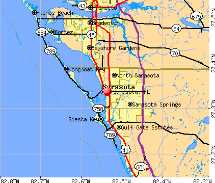  Sarasota  Florida  Map  CAOTICAMARY