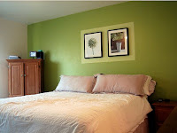 Bedroom With Green Walls