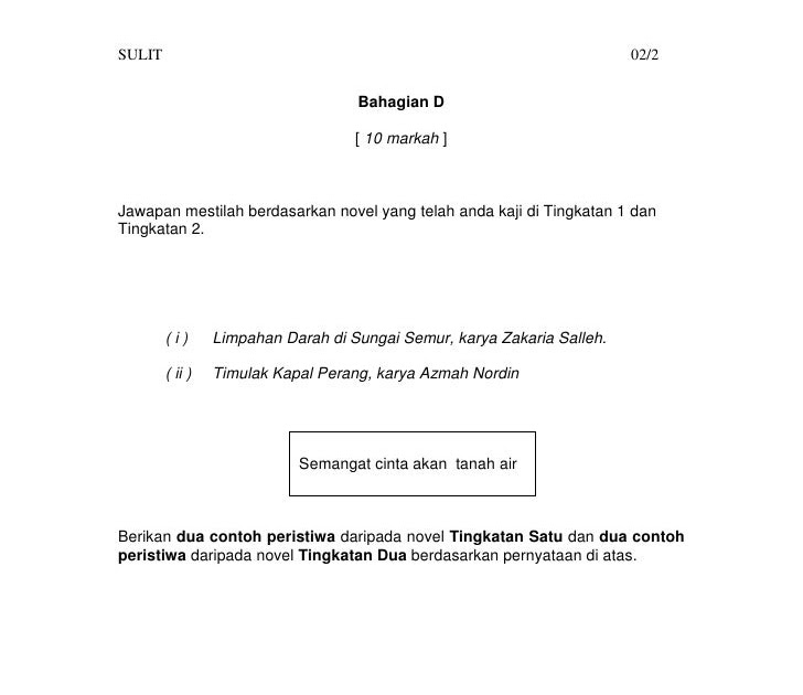 Contoh Soalan Dan Jawapan Novel Bimasakti Menari - Tersoal l