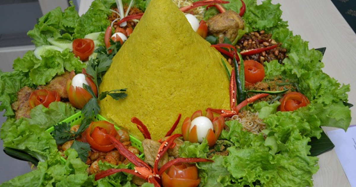 Download Contoh Gambar Nasi  Kuning Tumpeng  Gambar Makanan