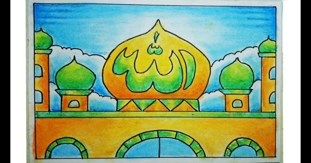10 Mewarnai Kaligrafi Gambar Kaligrafi Mudah Dan Indah Berwarna