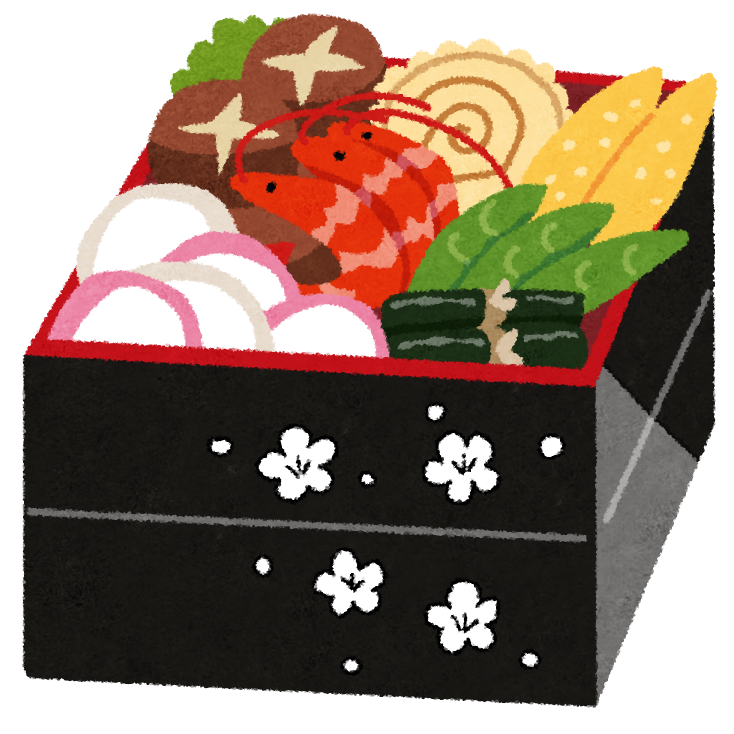 最も好ましい 重箱 おせち イラスト 簡単