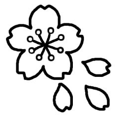 驚くばかりさくら イラスト 白黒 最高のカラーリングのアイデア