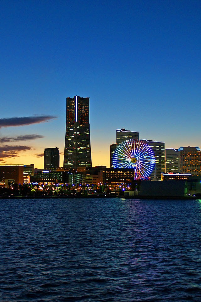 ディズニー画像ランド ぜいたくスマホ 横浜 夜景 壁紙