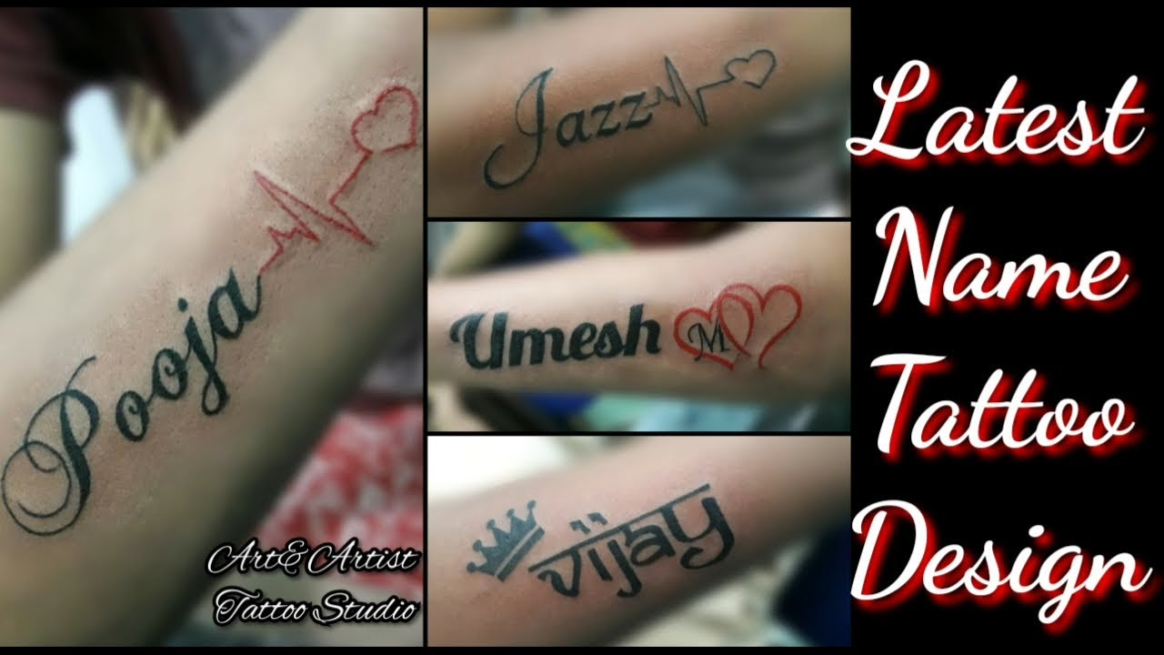 Name Tattoo Design On Hand