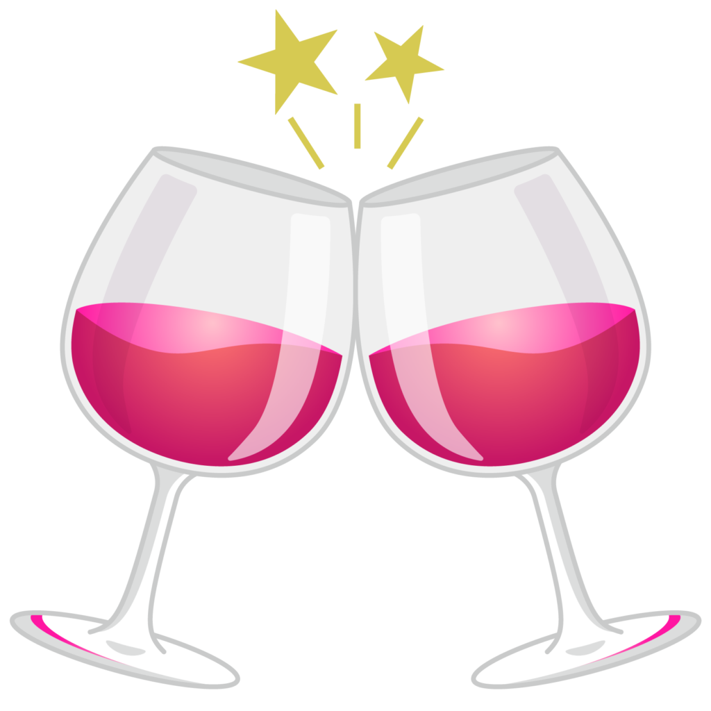 綺麗なワイン 乾杯 イラスト 無料 動物ゾーン