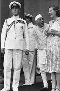 Mountbatten et Nehru