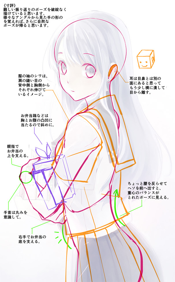 振り返り イラスト