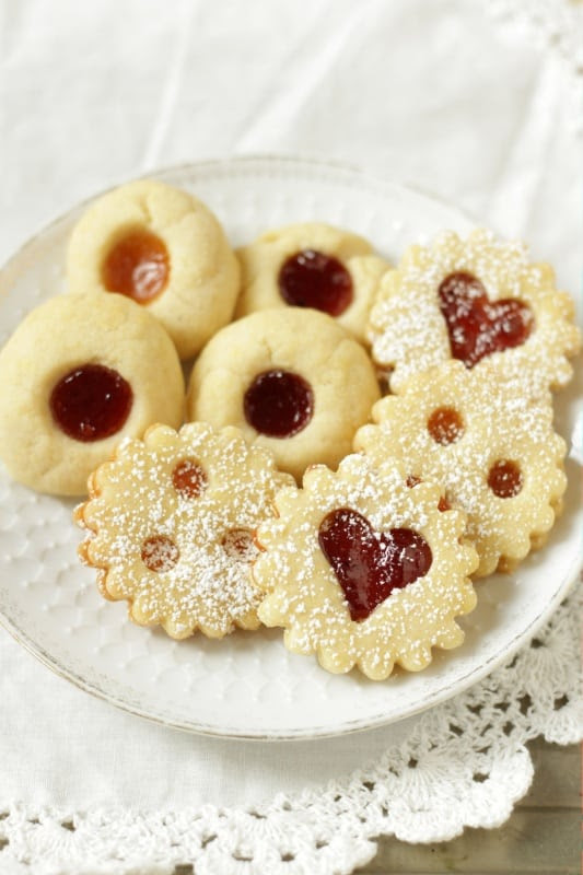 You will need (measurements in recipe card further below) Traditional Austrian Linzer Cookies Jam Thumbprints Living On Cookies
