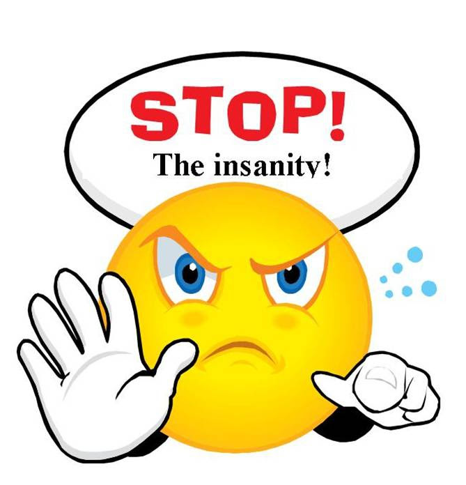 Image result for stop the insanity