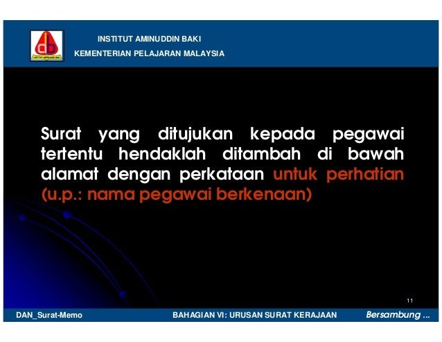 Surat Rasmi Kepada Kementerian Pelajaran - Sragen C