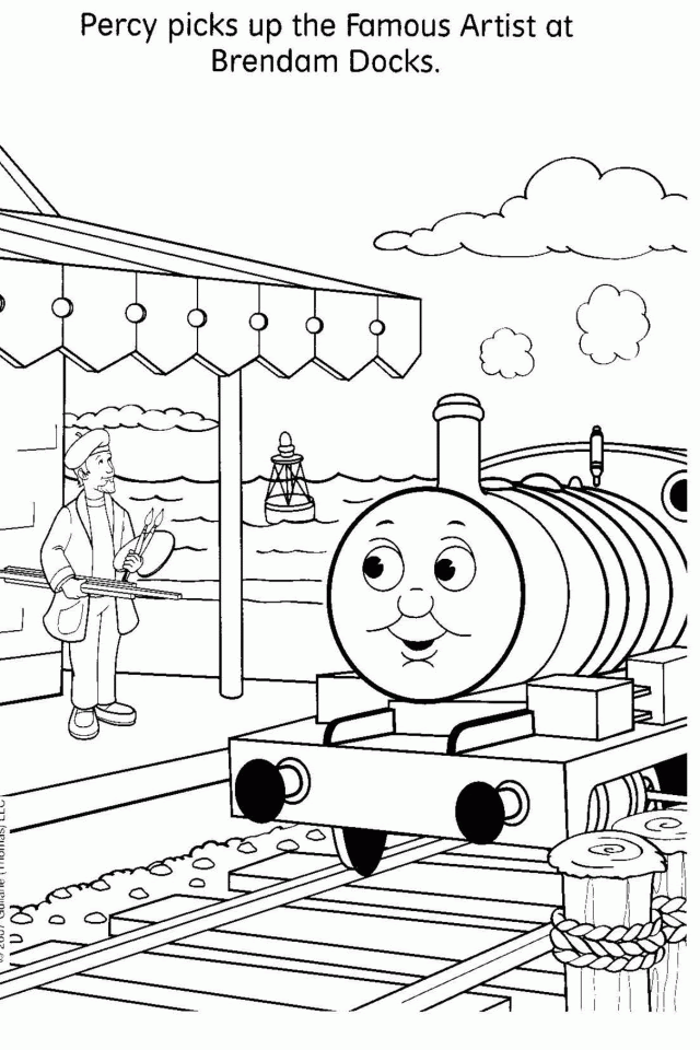 Mewarnai Kereta Api Thomas - Gambar Keren Hd