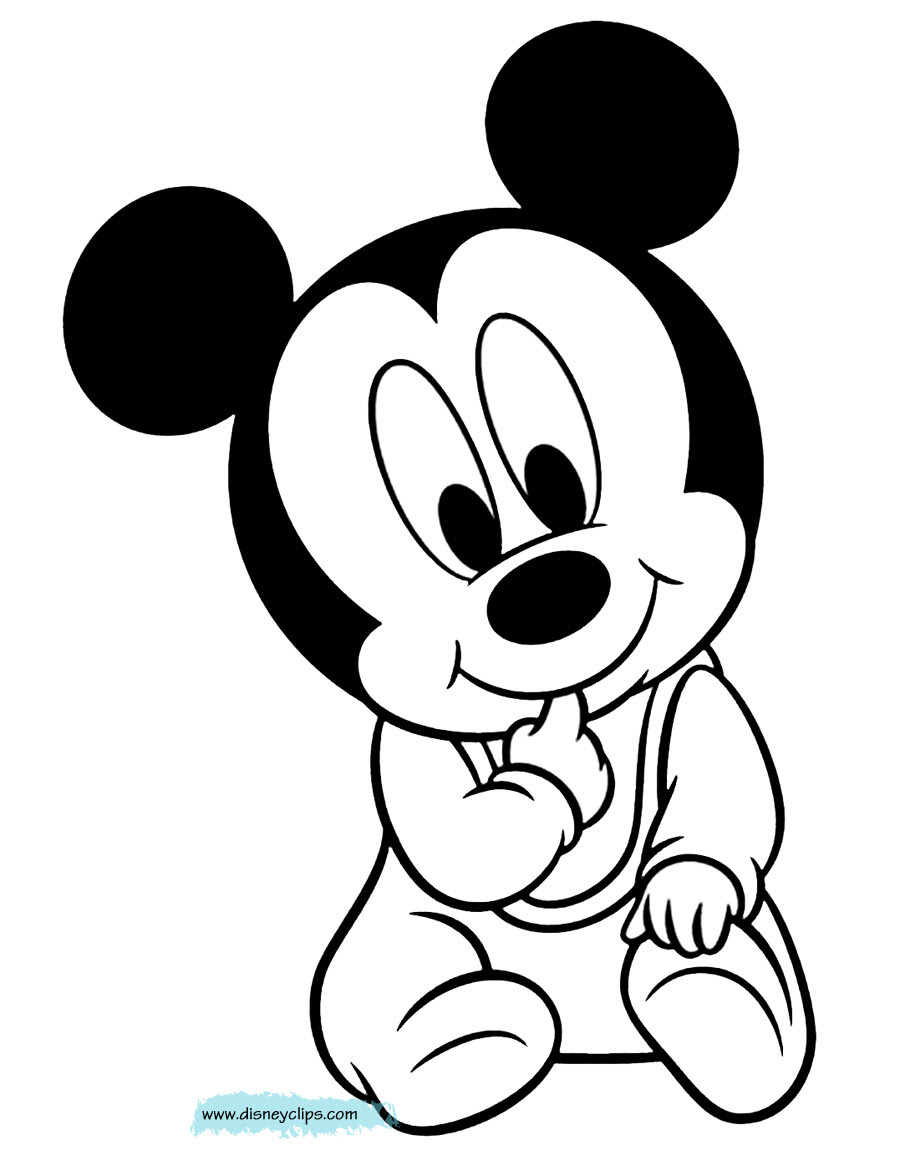 Baby Mickey Mouse Cartoon Drawing Drawing Tutorial Easy