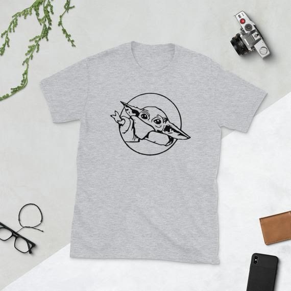 Baby Yoda Drawing Outline Images Slike