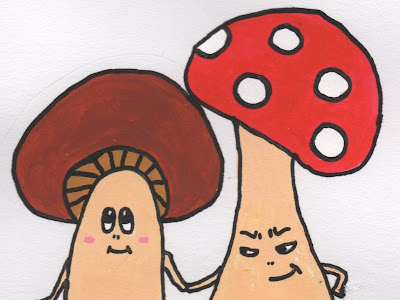無料イラスト画像 フリー かわいい きのこ イラスト
