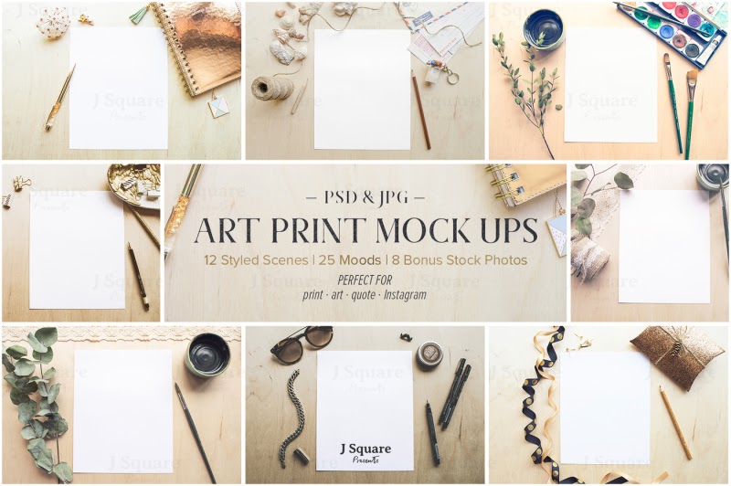 Download Download 12+ Styled Scene Art Print Mock Ups PSD Mockup ...