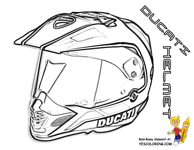 Helmet Dirt Bike Helmet Drawing Easy