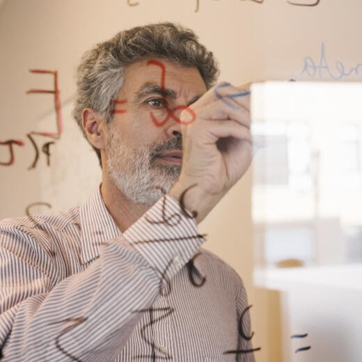 Yoshua Bengio, an artificial intelligence pioneer and co-winner of this year's prestigious A.M. Turing prize, in Montreal, March 12, 2019. Bengio prefers to see the world, and the possibility of artificial intelligence, though the idealism of "Star Trek" rather than the apocalyptic vision of "The Terminator." (Renaud Philippe/The New York Times)