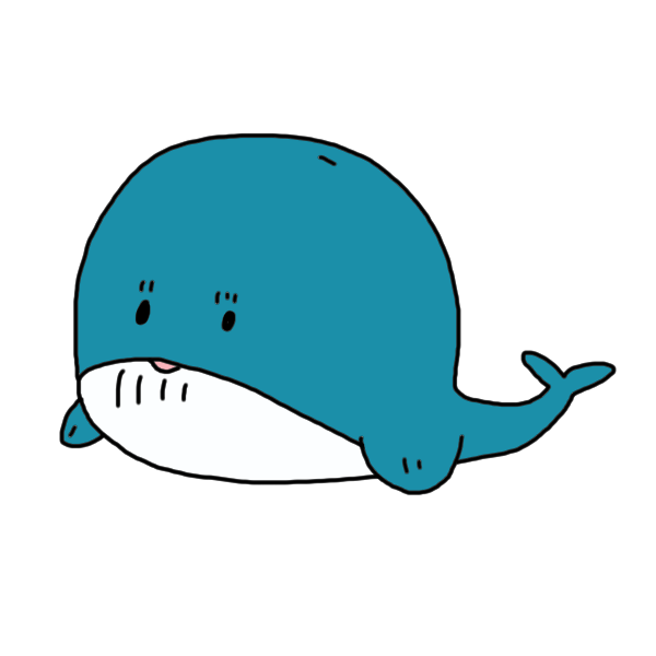 すべての動物の画像 最高かわいい 簡単 クジラ イラスト