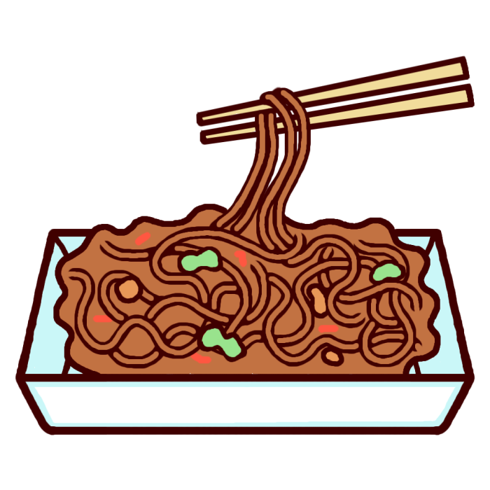 70以上 焼きそば イラスト 簡単 かわいい赤ちゃんのベストギャラリー