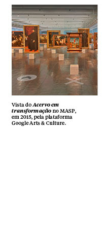 Vista do Acervo em transformação no MASP, em 2015, pela plataforma Google Arts & Culture.
