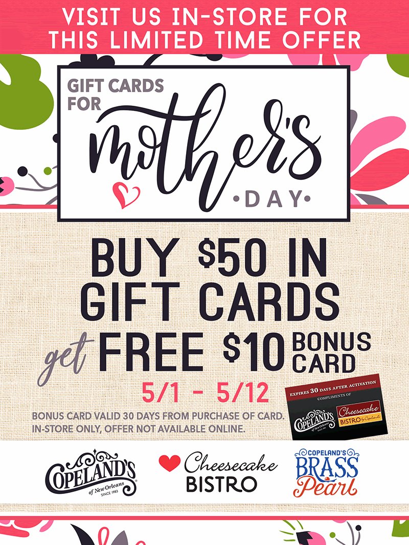 Gift card special in-store only!