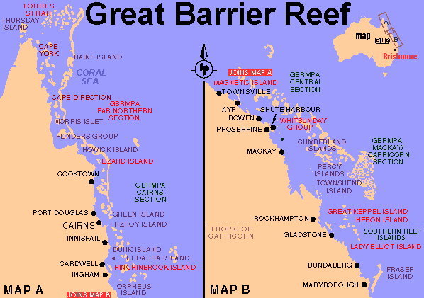 While areas have been the maps are accurate to the nearest 10cm of depth, as well as to the nearest 30m horizontally. Map Of Great Barrier Reef