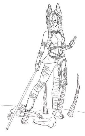 For instance, there is no must throw away uninteresting, flat, crayons. Shaak Ti Coloring Page Free Printable Coloring Pages