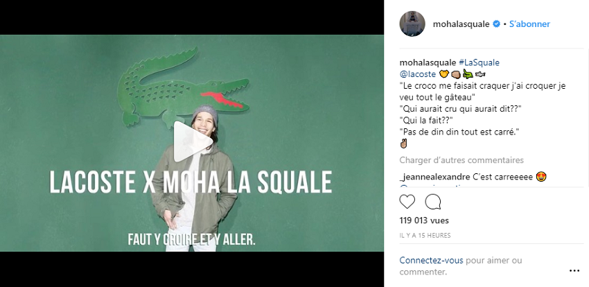 Une capsule sportswear influencée par le jeune rappeur. Lacoste Et Moha La Squale Une Affaire Qui Roule
