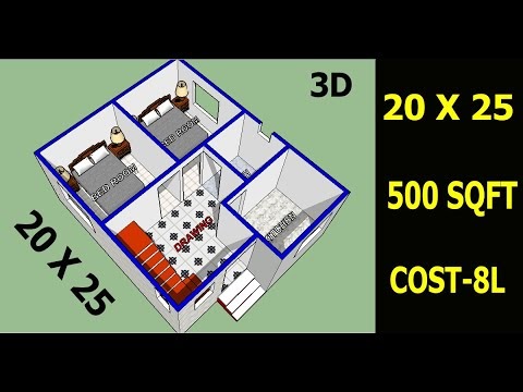 500 Sqft House Plan Ii X 25 Home Design Ii X 25 Ghar Ka Design