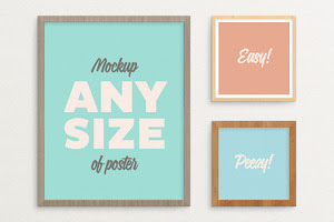 Poster Frame Mockup – fits ALL sizes