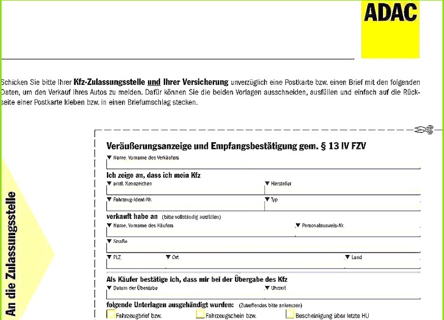 Adac Vollmacht Kfz Ausland - Der ADAC kündigt 60.000 ...
