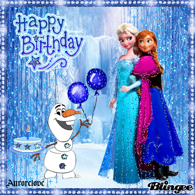 Carte Anniversaire Animee Reine Des Neiges Wizzyloremaria Official