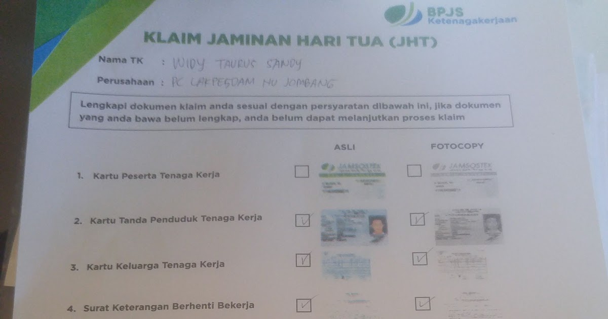 Contoh Surat Pernyataan Kehilangan Kartu Bpjs ...