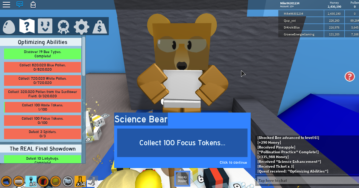 Roblox Bee Swarm Simulator Focus Token Free Roblox Card Pin Images - 1 credit script roblox pastebin bee swarm