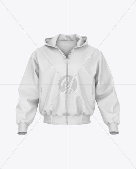 Download Download Harrington Hooded Jacket - Front View PSD