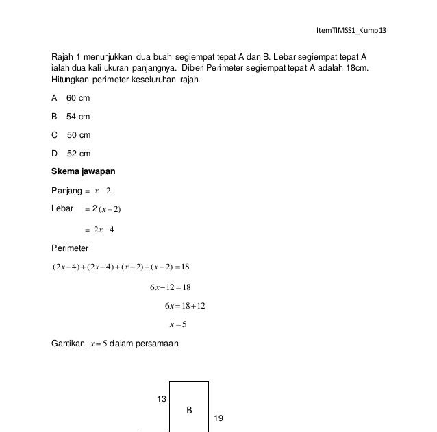 Contoh Soalan Matematik Persamaan Linear Serentak - Soalan bv