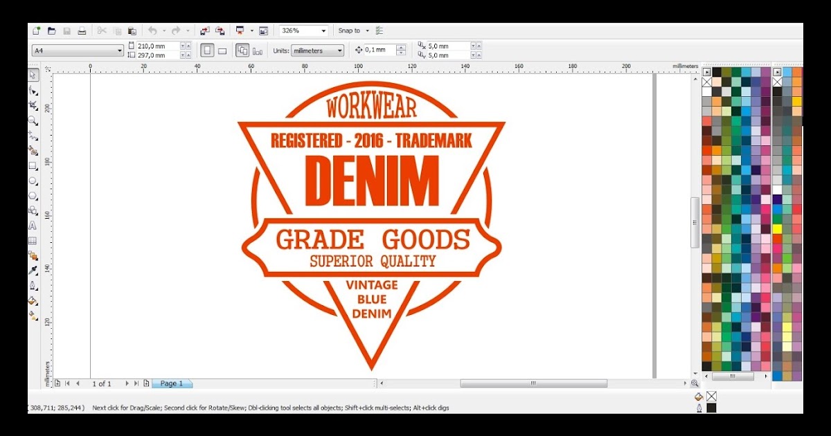 Belajar Desain  Kaos  Distro Dengan Coreldraw Klopdesain